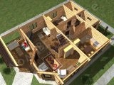 Проект дома ПД-008 3D план 1