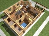 Проект дома ПД-008 3D план 3