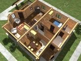 Проект дома ПД-008 3D план 4